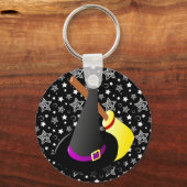 Witchy Halloween Fun Sleutelhanger (Voorkant)