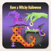 Witchy Halloween Paper Onderzetters (Voorkant)
