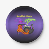 Witchy Halloween Paper Party Bord (Voorkant)