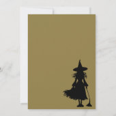 Witchy Halloween Party Uitnodiging (Achterkant)