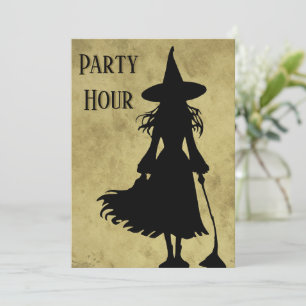 Witchy Halloween Party Uitnodiging