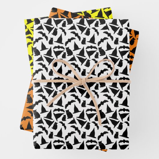 Witchy Halloween Wrapping Paper Sheets (In situ)