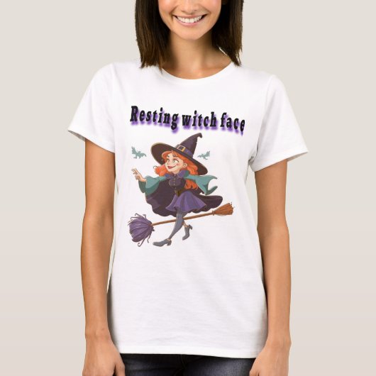 Witchy Humor T-Shirt – Leuk en magisch design (Voorkant)