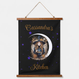 Witchy Keuken Gepersonaliseerd Hangend Wandkleed