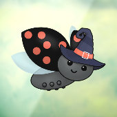 Witchy Ladybug Raamsticker (Vel 3)