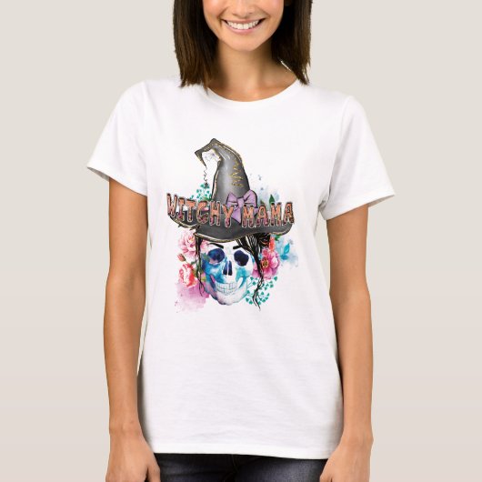 Witchy Mama, Halloween Witch Magic Witchy T-shirt (Voorkant)