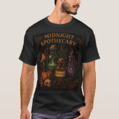 Witchy Midnight Apothecary Shirt – Potion & Herb S (Voorkant)
