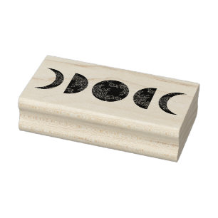 witchy moon phase stamp 	rubberstempel
