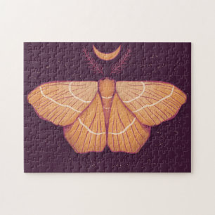 Witchy Moth Moon Magical Butterfly Cottagcore Legpuzzel