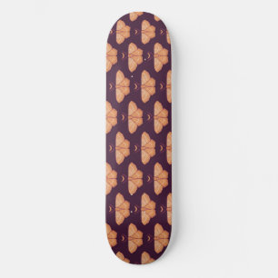 Witchy Moth Moon Paars Magical Insect Cottcore Skateboard