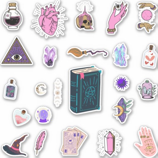 Witchy Multiple All in One Sticker (Voorkant)