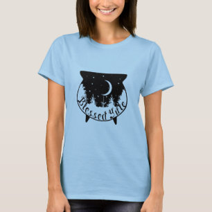 Witchy Night Forest Cauldron Yule Winter Solstice T-shirt