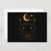Witchy Pastel Gothic Crescent Briefkaart (Voorkant / Achterkant)