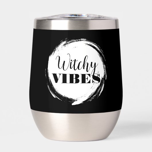 Witchy Personalized Halloween Party Black White (Avant)