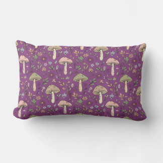 Witchy Plum Purple Fungi Seamless Pattern Gift Kussen