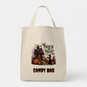 Witchy pompoen nacht magie! tote bag (Achterkant)