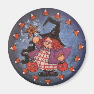 Witchy Poo Button Magnet Magneet