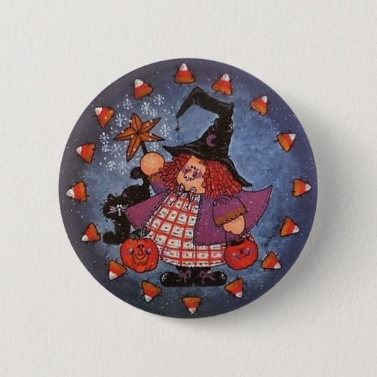 Witchy Poo Button Pin (Voorkant)