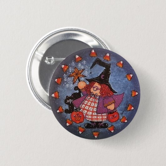 Witchy Poo Button Pin (Voorkant /achterkant)