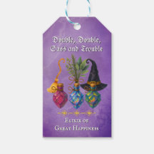 Witchy Potion Gift Label - Halloween Elixir Party
