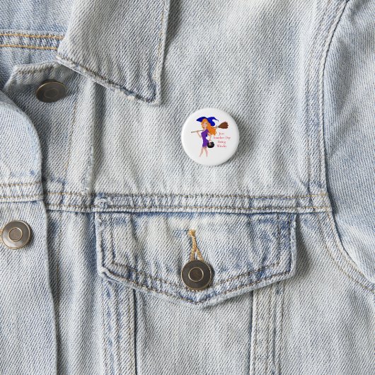 Witchy Redhead Thunder_Cove Ronde Button 3,2 Cm (In situ)