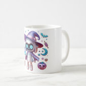 Witchy Robot Magic Mok - Schattigee Halloween Sci- (Voorkant rechts)