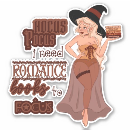 Witchy Romance Reader Sticker (Voorkant)