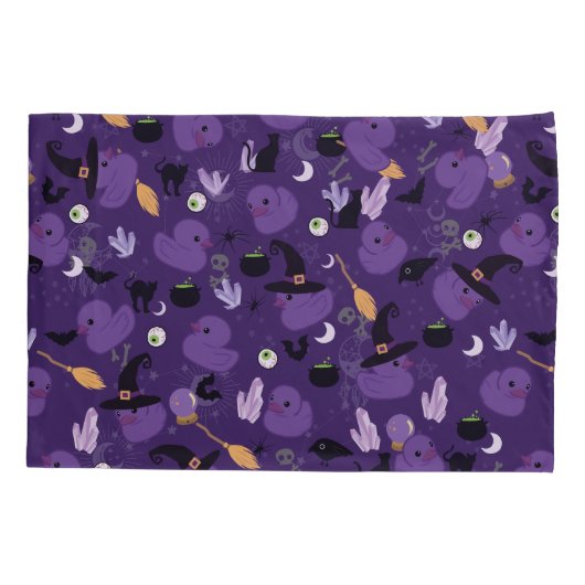 Witchy Rubber Ducks Kussensloop (Achterkant)