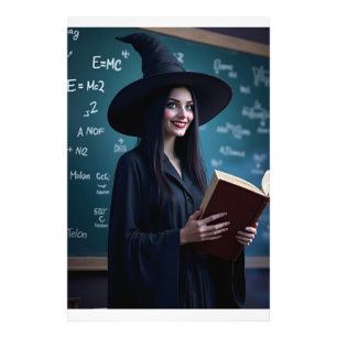 Witchy Science Teacher - Magisch klaslokaal Foto Afdruk