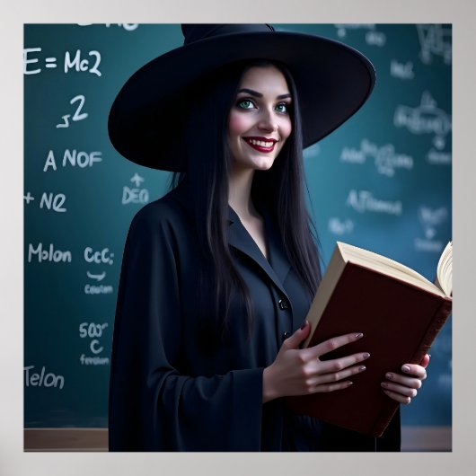 Witchy Science Teacher - Magisch klaslokaal Poster (Voorkant)