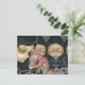 "Witchy Sisters: Het Briefkaart Pet" (Staand voorkant)