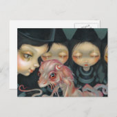 "Witchy Sisters: Het Briefkaart Pet" (Voorkant / Achterkant)