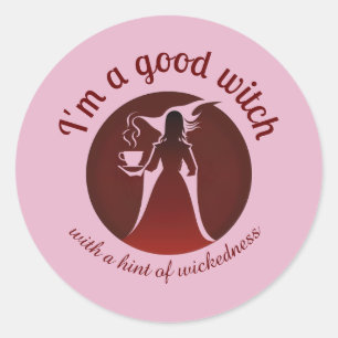 Witchy Sticker   Goede heek met een wenk van schut