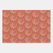 Witchy Terra Cotta Boho Moon Phase Pattern Inpakpapier Vel (Voorkant 3)