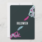 Witchy Un 1er anniversaire halloween Invitation (Dos)
