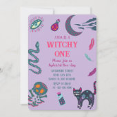 Witchy Un Halloween Invitation Anniversaire (Devant)