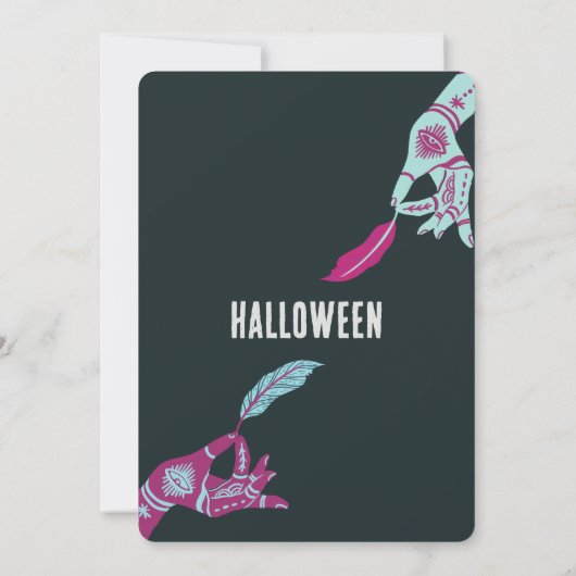 Witchy Un Halloween Invitation Anniversaire (Dos)
