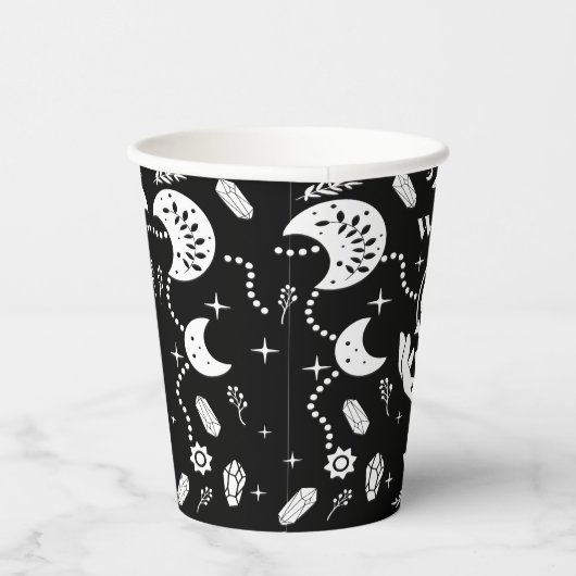 Witchy Vibes Halloween papieren bekers (Rechts)