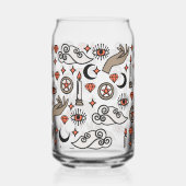 Witchy Vibes Pattern Blikvorm Glas (Voorkant)