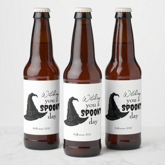 Witchy Vibes - Spooky & Stijlvol | Bier Etiket (Flessen)