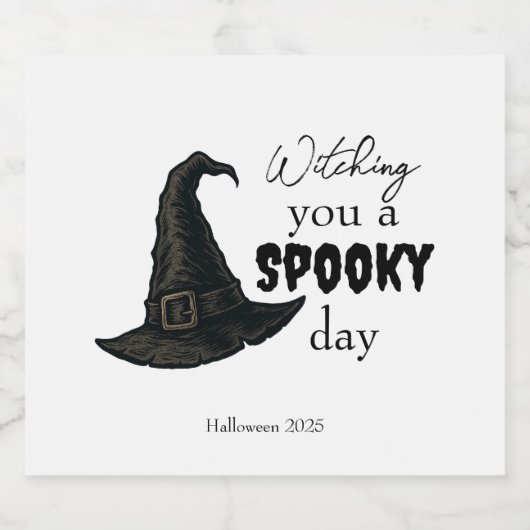 Witchy Vibes - Spooky & Stijlvol | Bier Etiket (Enkel label)