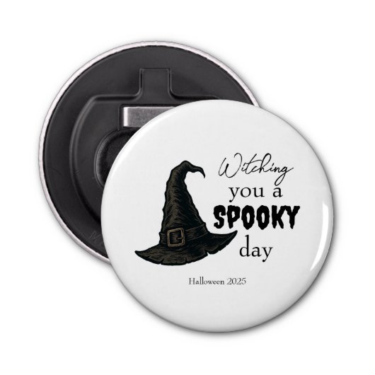 Witchy Vibes - Spooky & Stijlvol | Button Flesopener (Voorkant)