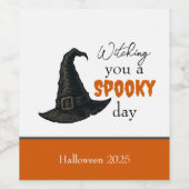 Witchy Vibes - Spooky & Stijlvol | Wijn Etiket (Enkel label)