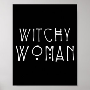 Witchy Vrouw Heks Wiccan En Pagan Gifts Halloween Poster