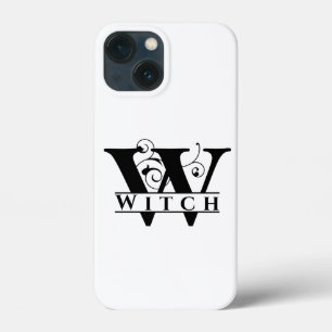 Witchy Witch Monogram Name Design Hoesje-Mate iPho iPhone 13 Mini Hoesje