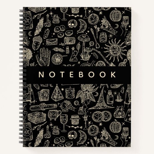 Witchy Witchcraft Magick Dingen Notitieboek (Voorkant)
