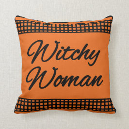 Witchy Woman Halloween Pillow Kussen