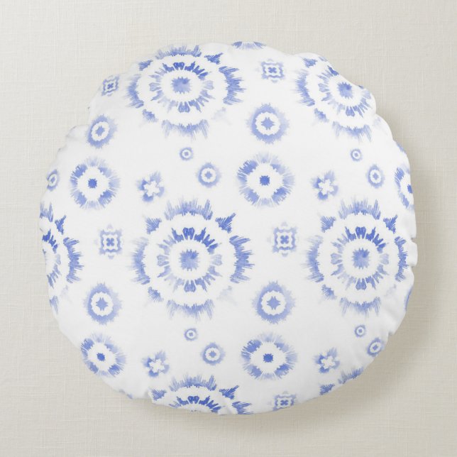 Wite colour ring pillow design  rond kussen (Voorkant)