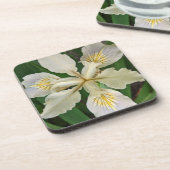 Witeindeloze Iris Bloom Floral Bier Onderzetter (Linkerzijde)