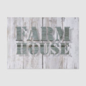 witgekalkte schuur hout western land boerderij tissuepapier (Voorkant)